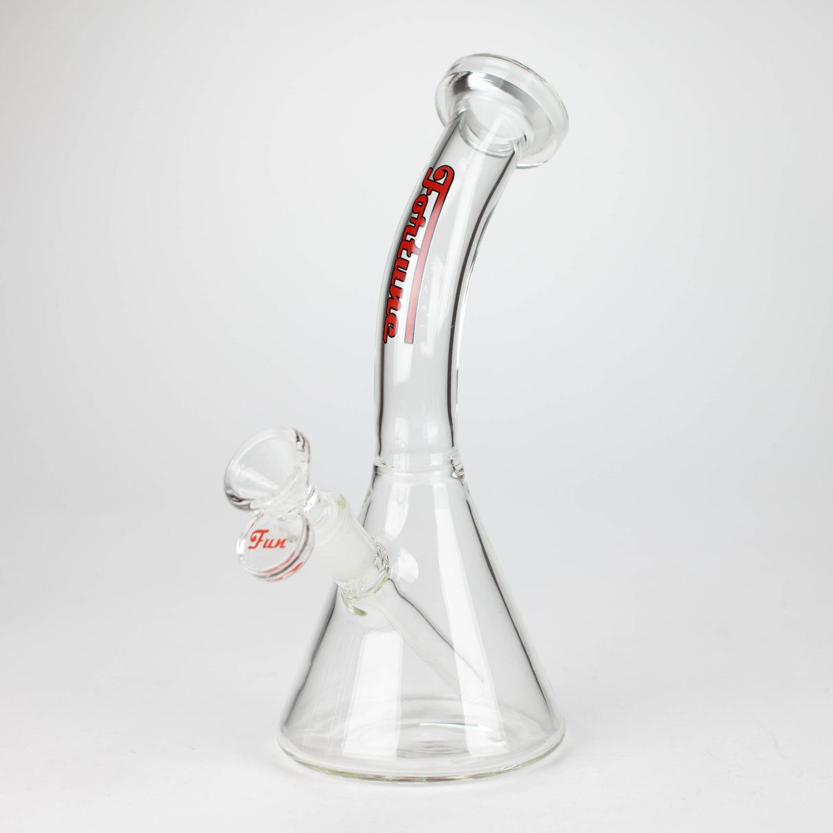 Fortune | 8" Bong With Slider Glass Bong Super Supplys Inc Red