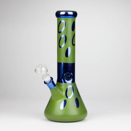12" Green Base Blue Rings Glass Water Bong Glass Bong THEBOOMBOXCLUB Canada