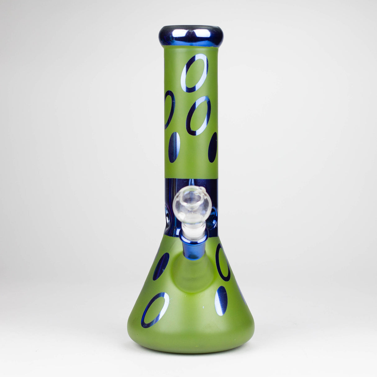 12" Green Base Blue Rings Glass Water Bong Glass Bong THEBOOMBOXCLUB Canada