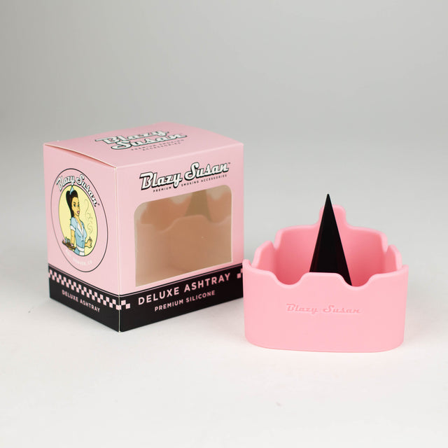 Blazy Susan | Deluxe Silicone Ashtray / Bowl Cleaner-Pink Silicone Ashtray Smoking Cat Distribution