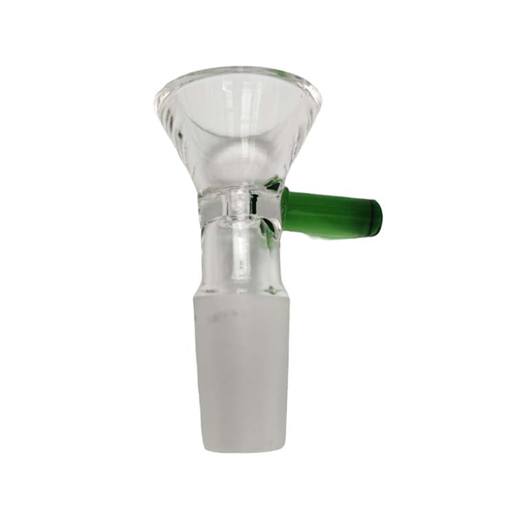 Glass Bowl With Solid Handle Bowl · Banger · Oil Burner Super Supplys Inc Green