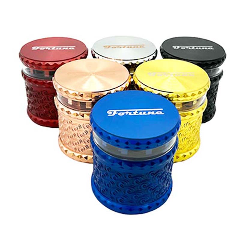 Fortune | 4 Parts Weed Grinder Box Of 6 Display Pack Super Supplys Inc