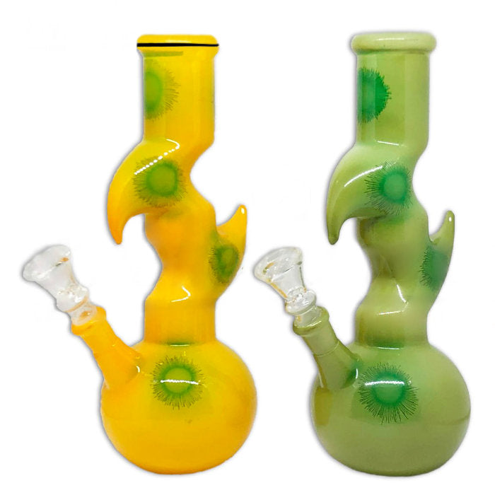 8" Zig-zag Color Designed - Assorted Glass Bong NIBO Distribution