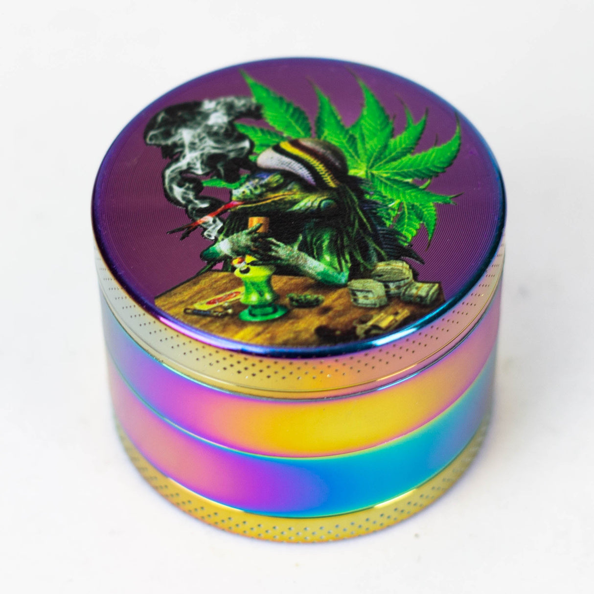 Weed Rainbow Grinder 4pts 55mm Box of 6 Display Pack NIBO Distribution
