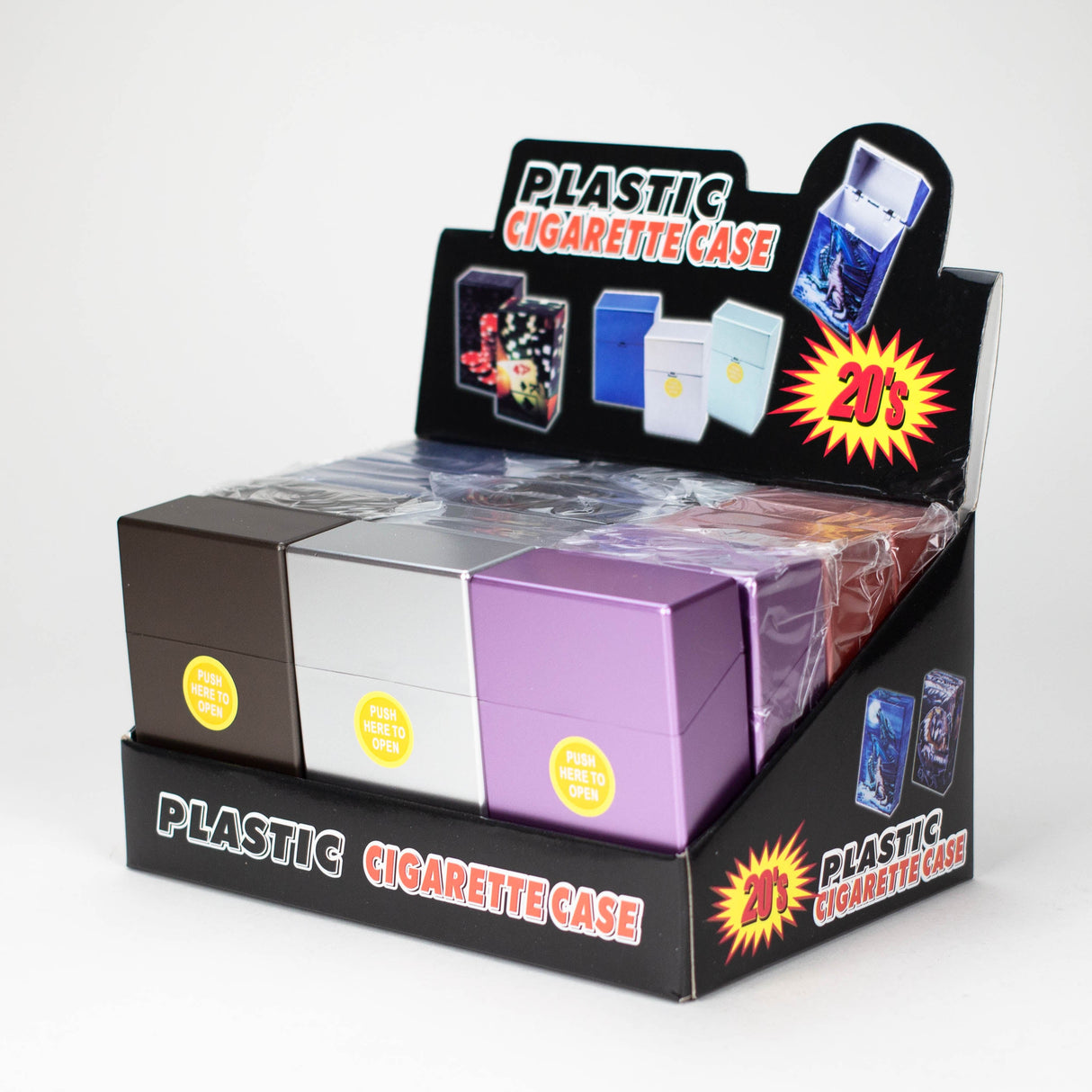 Cigarette Case King size pop up plastic Box of 12 Case NIBO Distribution