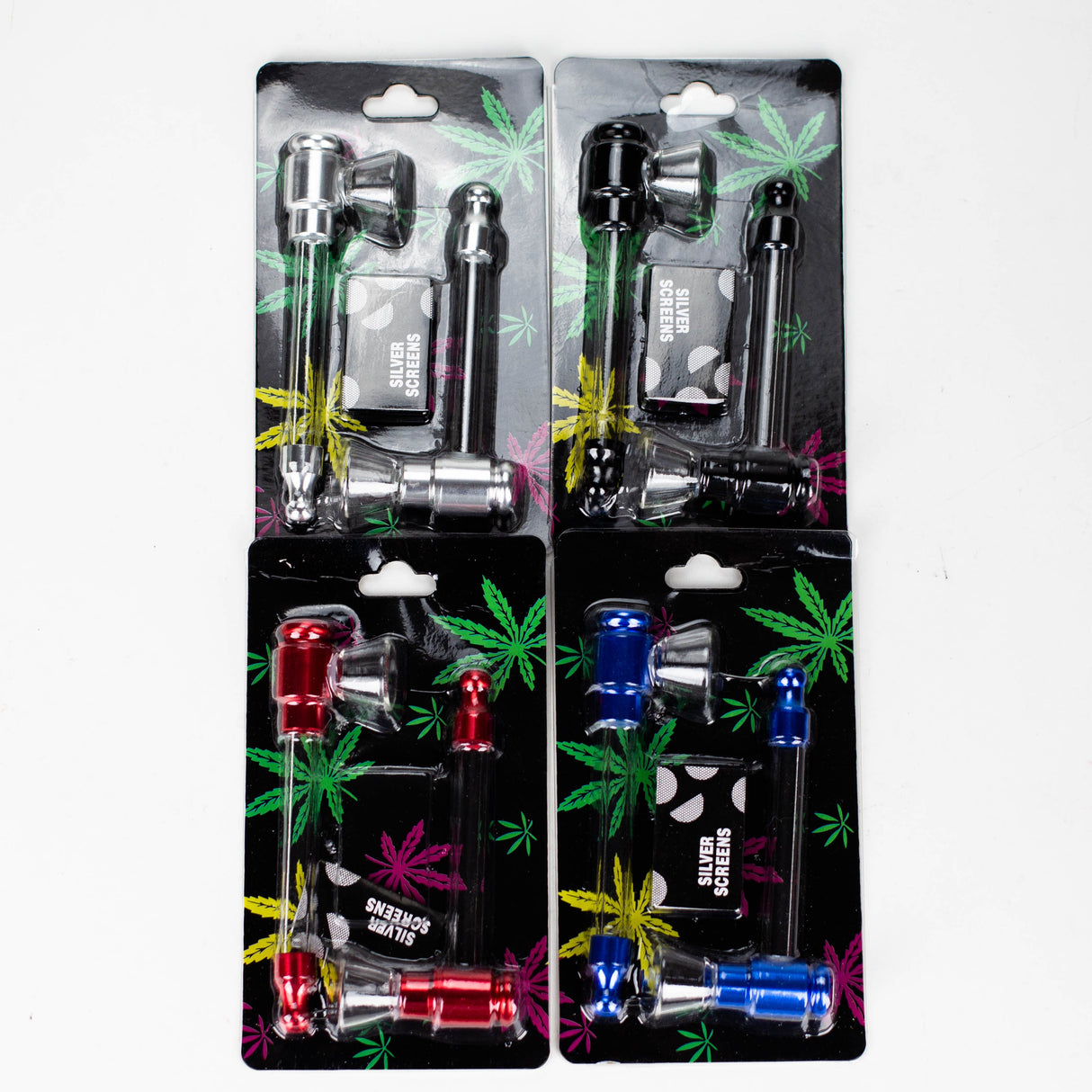 2-in-1 Glass Pipe with Screen Box of 12 Glass Pipe NIBO Distribution