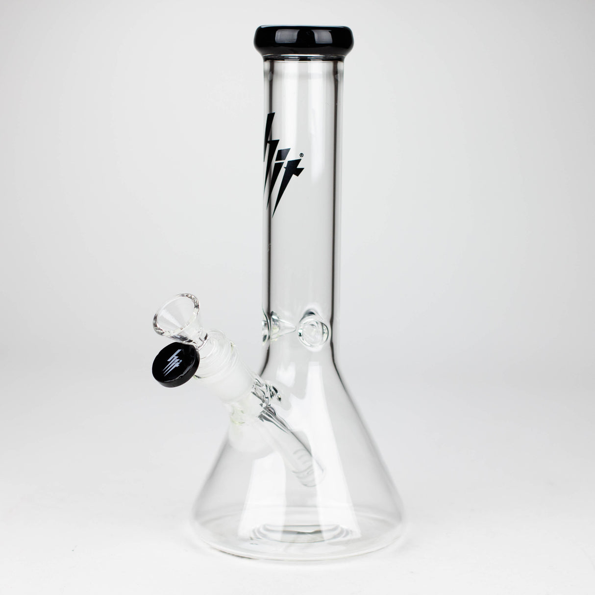 HIT | 10" Glass Water Pipe Glass Bong NIBO Distribution T-Black