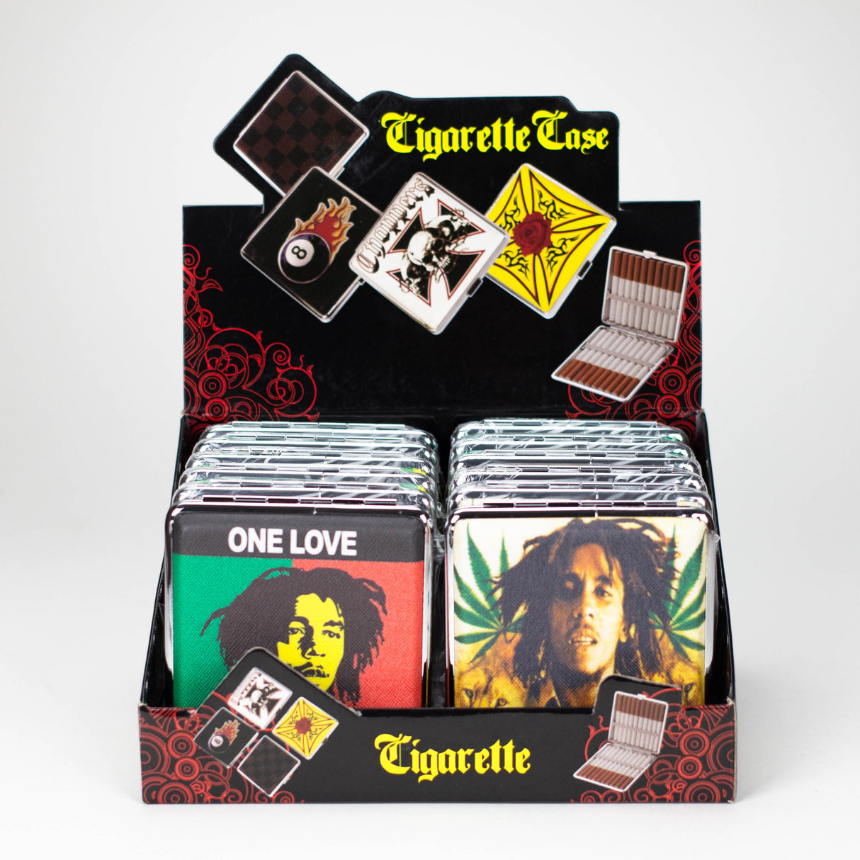 BOB Marley Cigarette Case 95mm Box of 12 Case NIBO Distribution