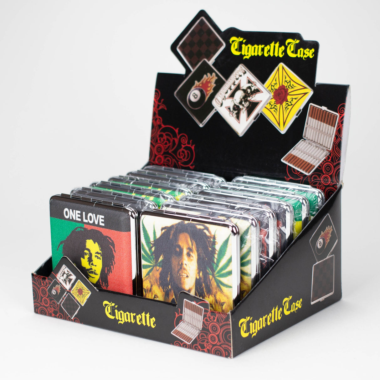 BOB Marley Cigarette Case 95mm Box of 12 Case NIBO Distribution