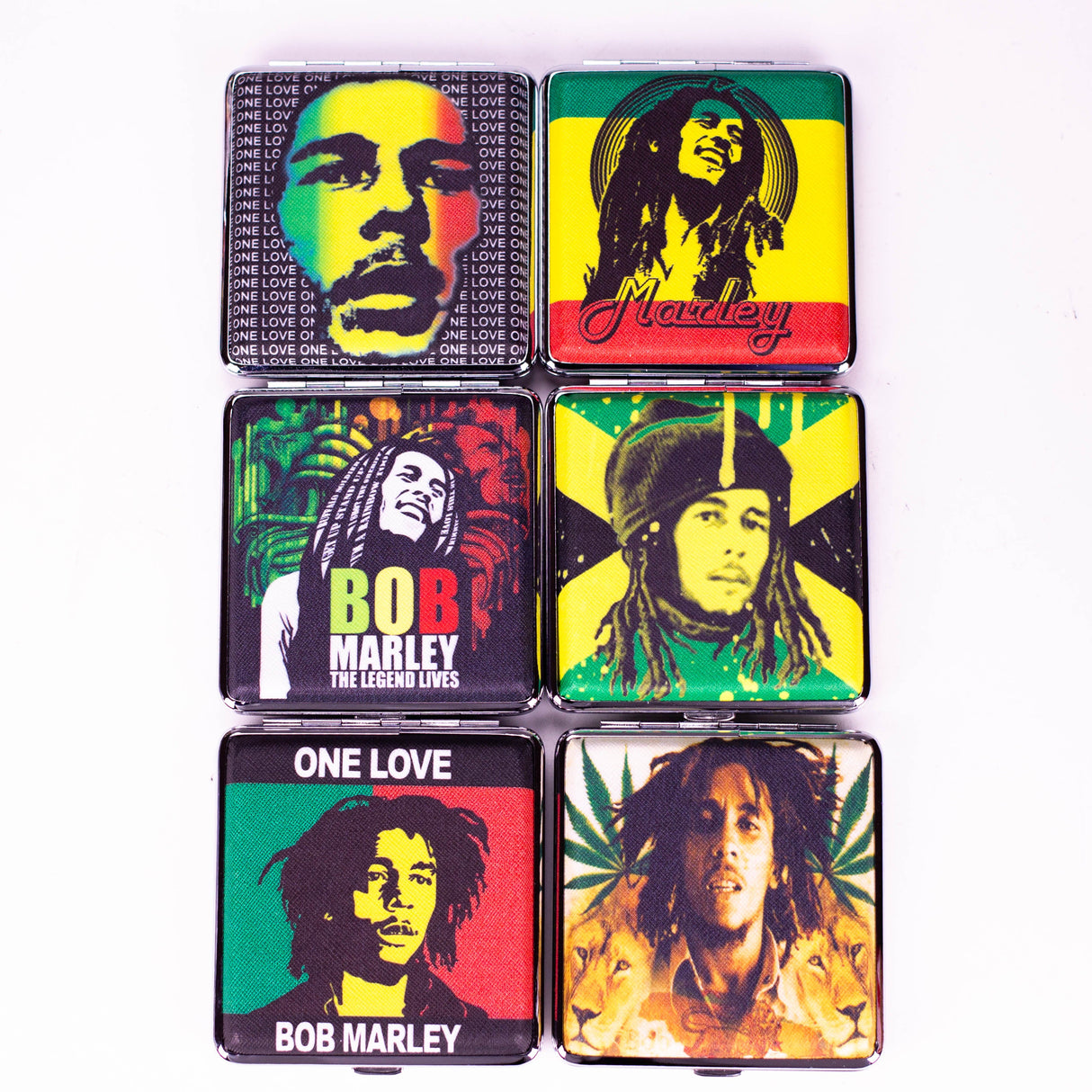 BOB Marley Cigarette Case 95mm Box of 12 Case NIBO Distribution Design B