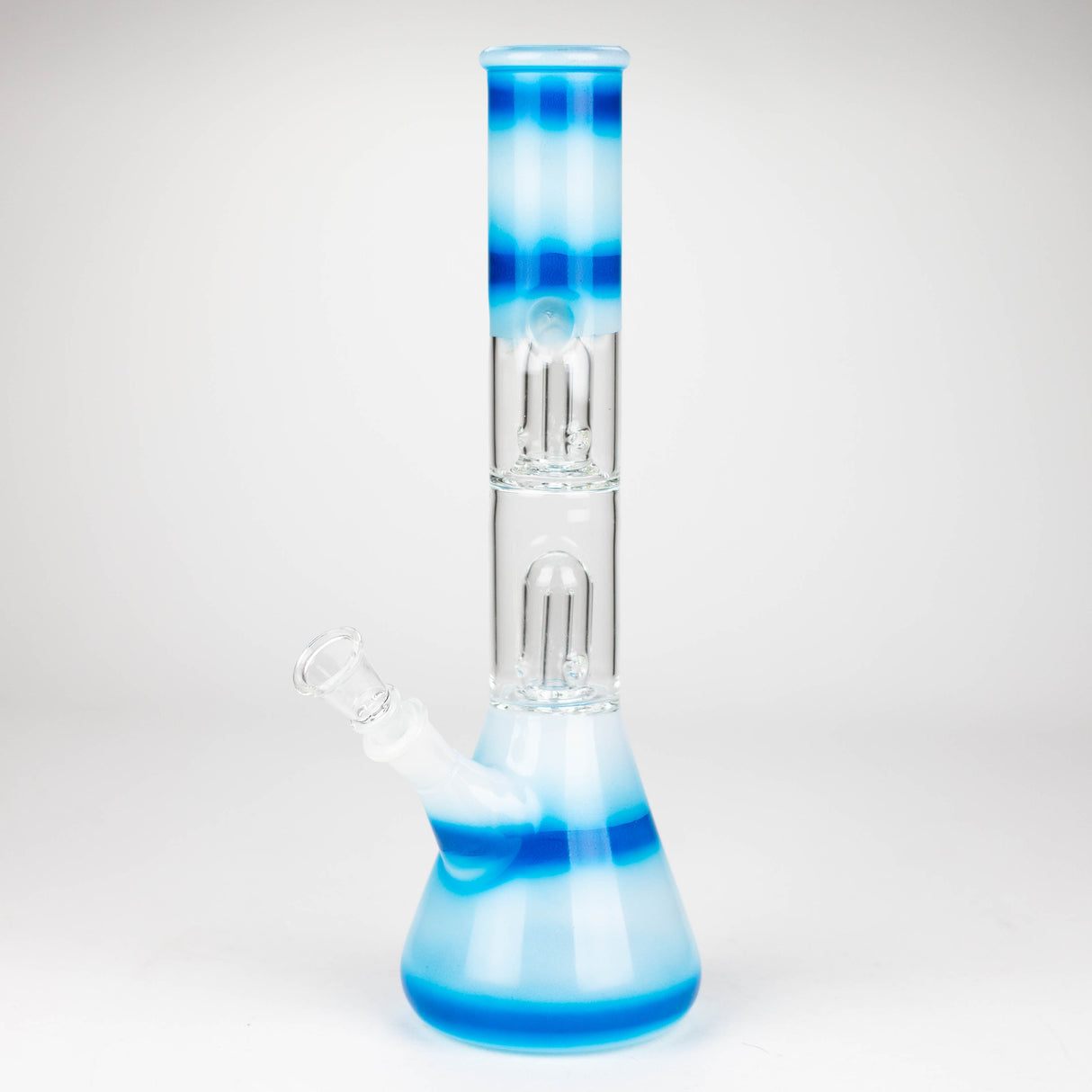 12" Double Dome Percolator glass bong-Assorted designs on Glass Bong Bongzie Smokes