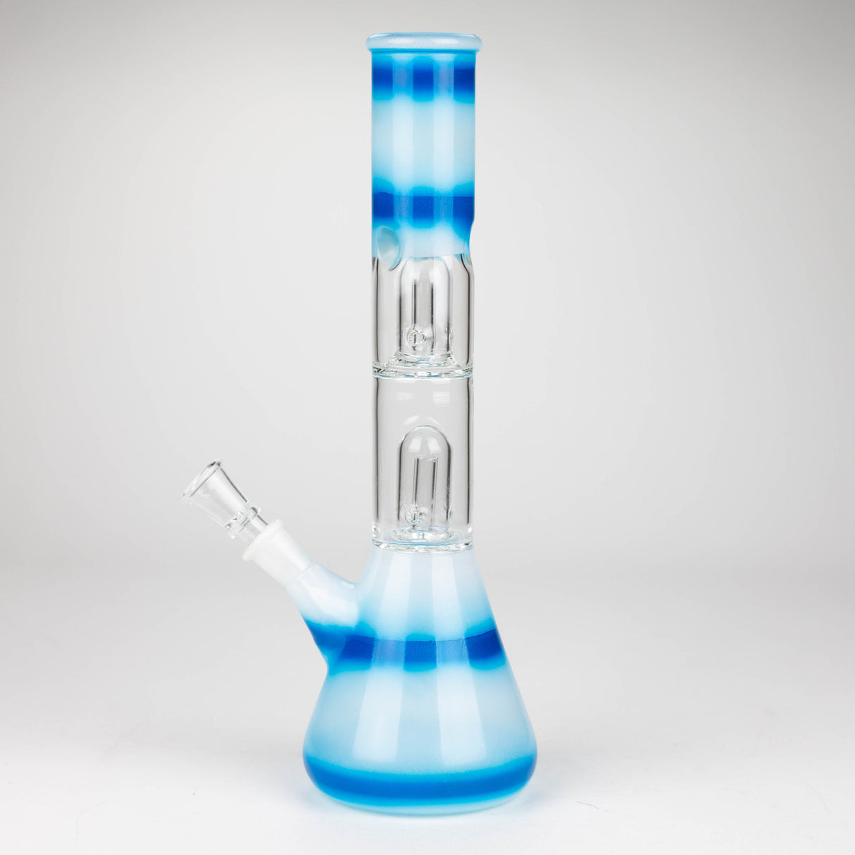 12" Double Dome Percolator glass bong-Assorted designs on Glass Bong Bongzie Smokes