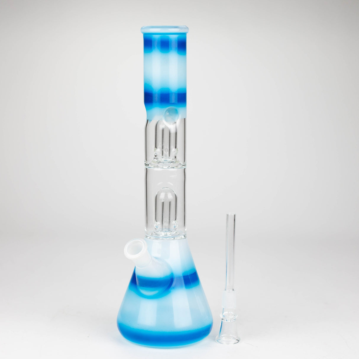 12" Double Dome Percolator glass bong-Assorted designs on Glass Bong Bongzie Smokes