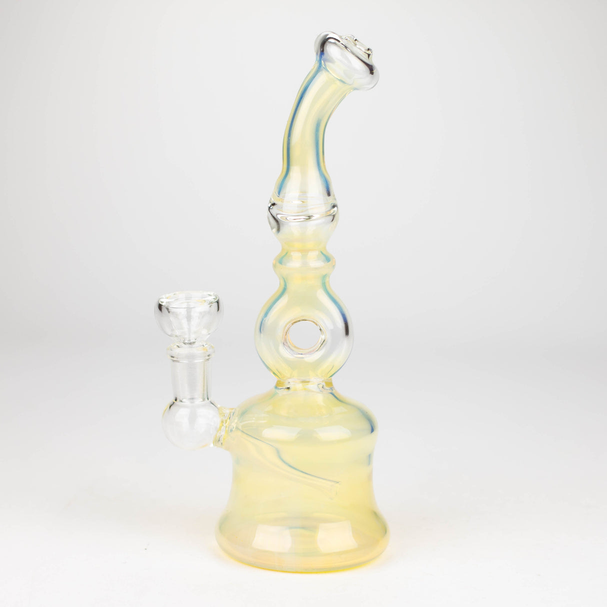 8" gold fumed glass water Pipe Glass Bong Bongzie Smokes