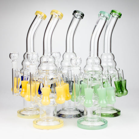 13" Multi chamber glass bong with inline difuser Glass Bong Bongzie Smokes