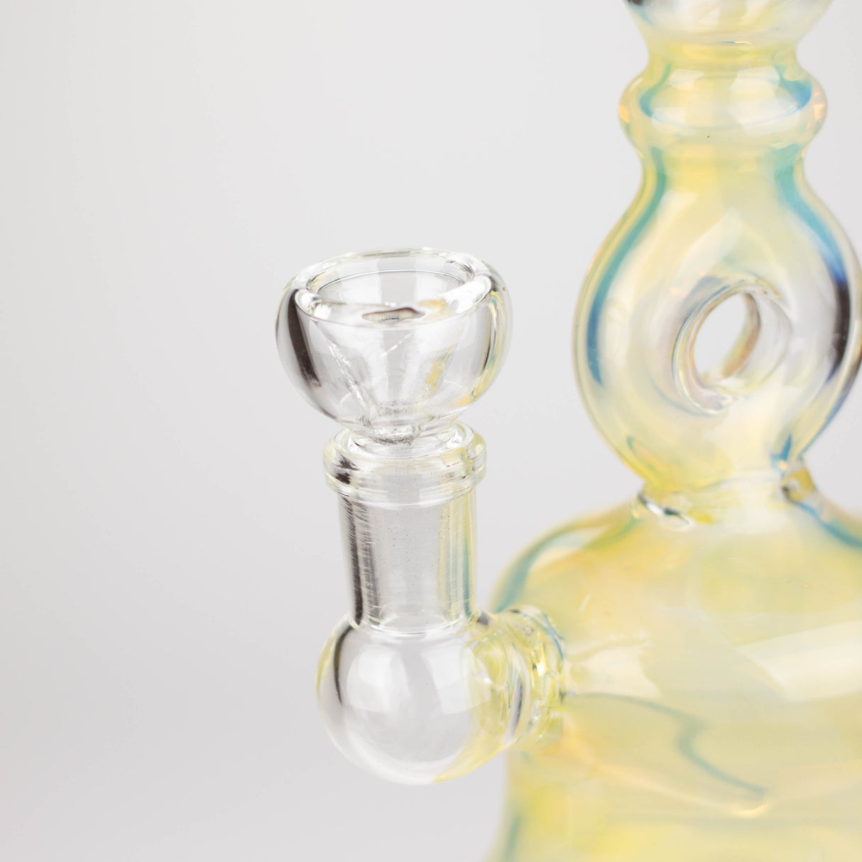 8" gold fumed glass water Pipe Glass Bong Bongzie Smokes