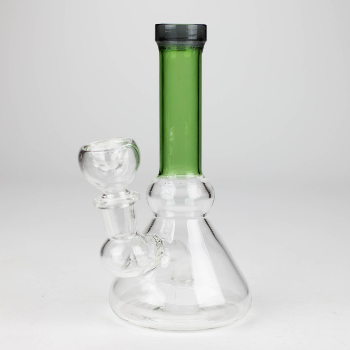 6" cone diffused glass bubbler Glass Bong Bongzie Smokes Green