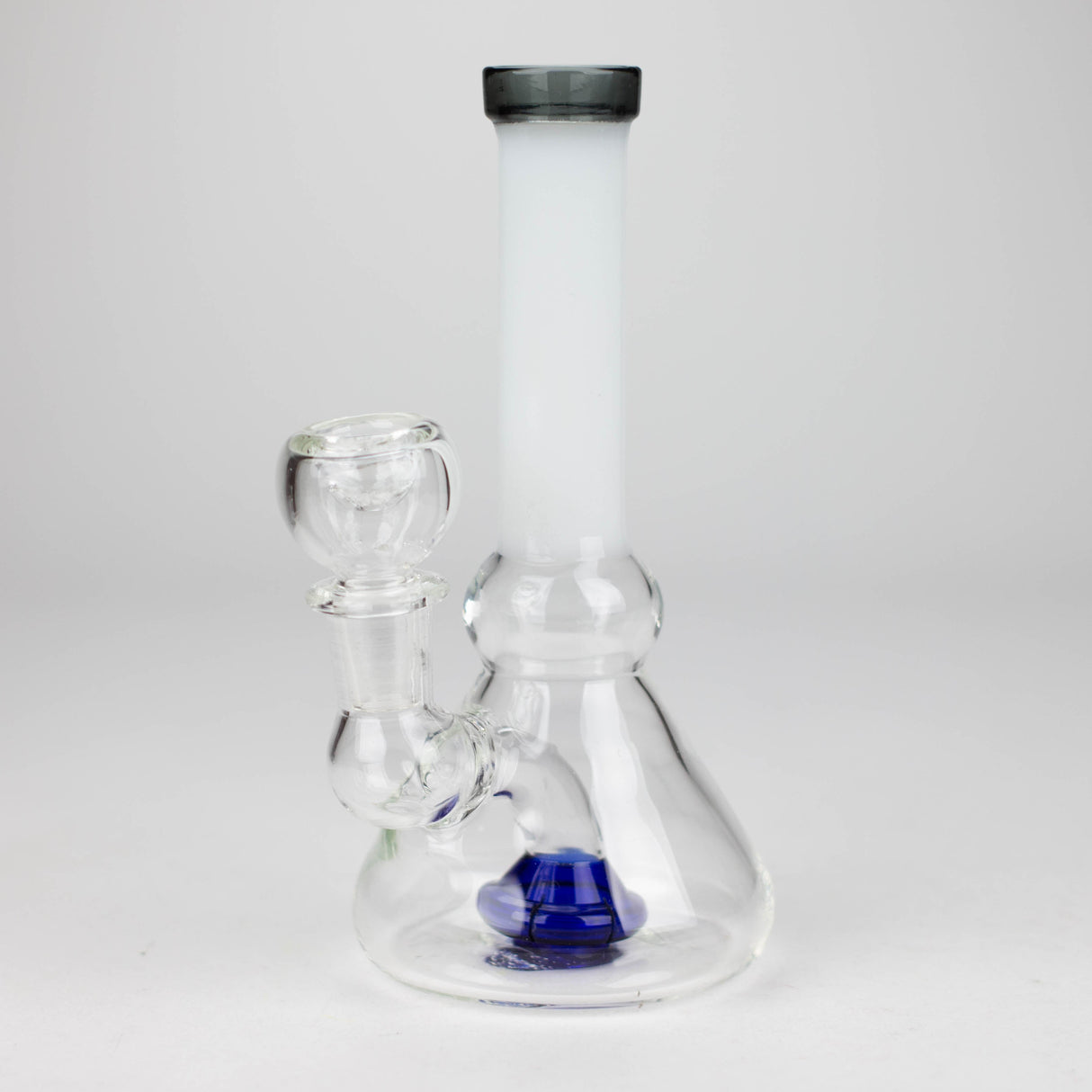 6" cone diffused glass bubbler Glass Bong Bongzie Smokes White