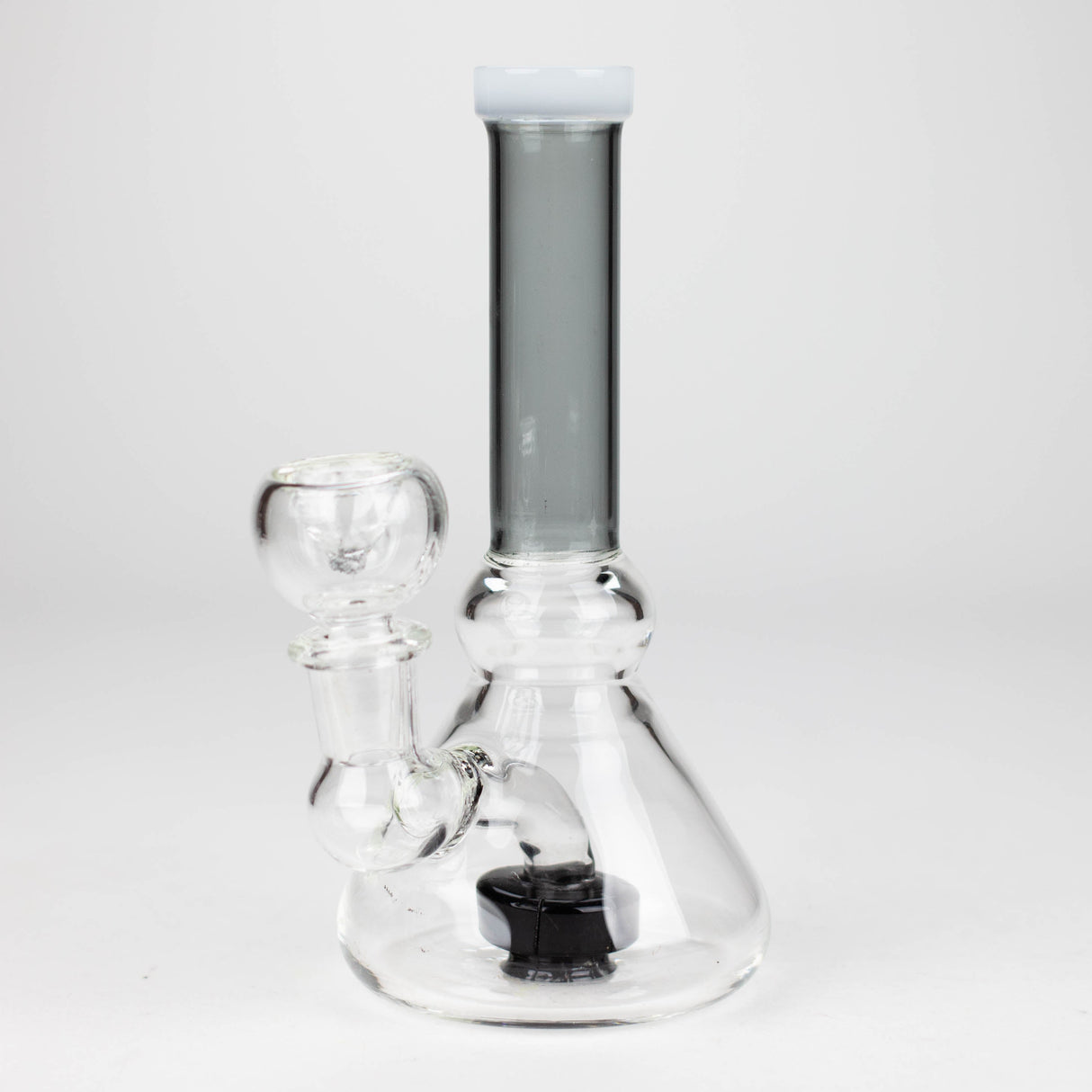 6" cone diffused glass bubbler Glass Bong Bongzie Smokes Grey