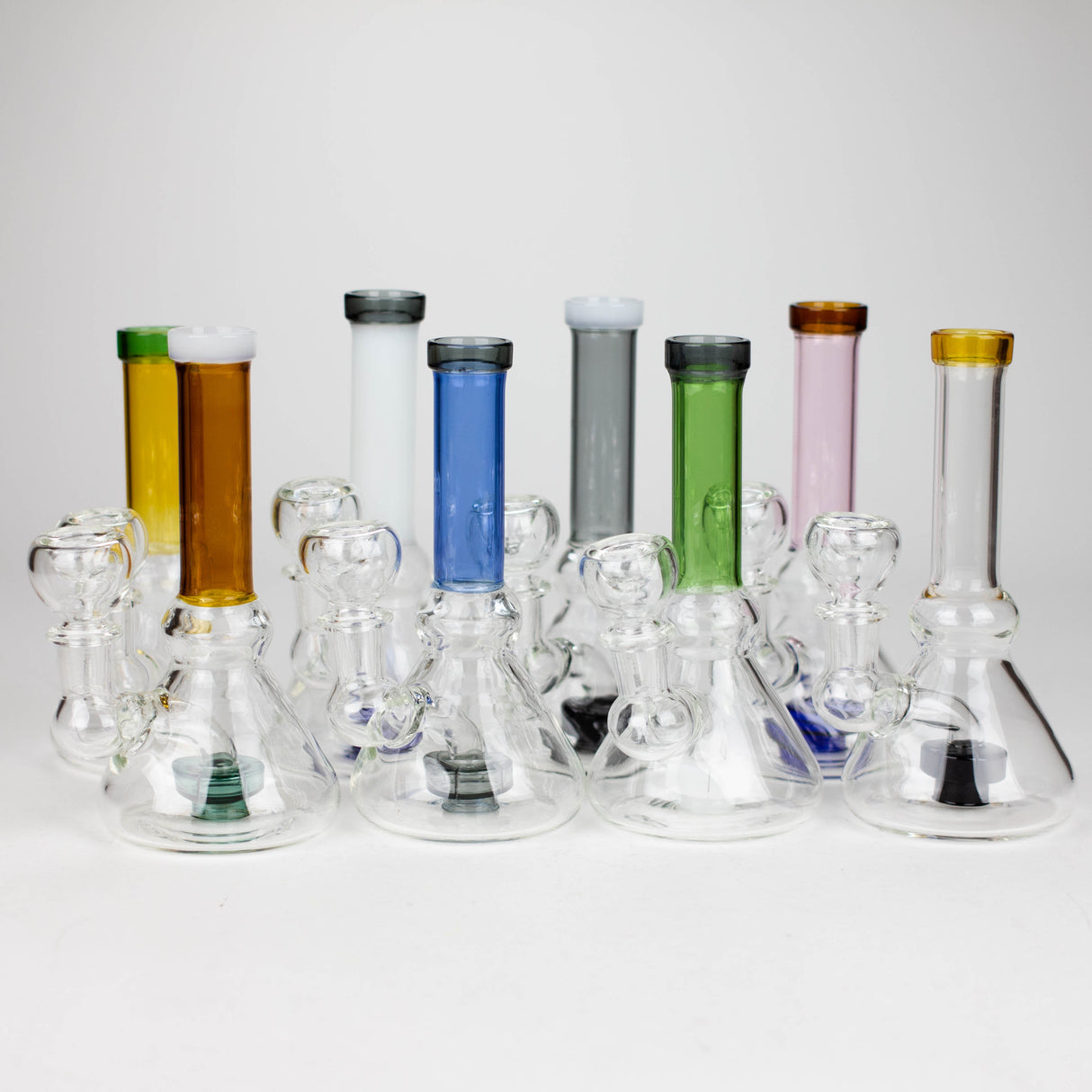 6" cone diffused glass bubbler Glass Bong Bongzie Smokes