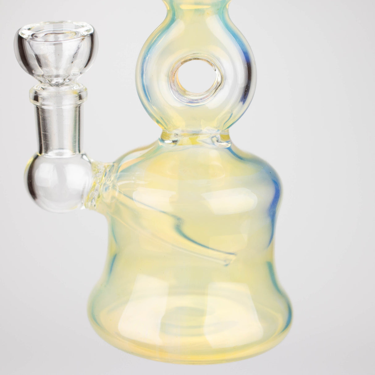 8" gold fumed glass water Pipe Glass Bong Bongzie Smokes