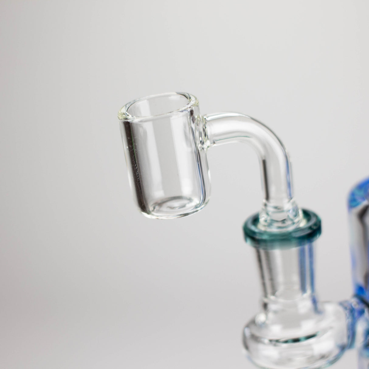 Z8" Color accented Rig With Banger and Bowl Glass Rig 777 Smoke