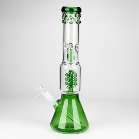 Z14" Color accented 7 mm glass water bong Glass Bong 777 Smoke