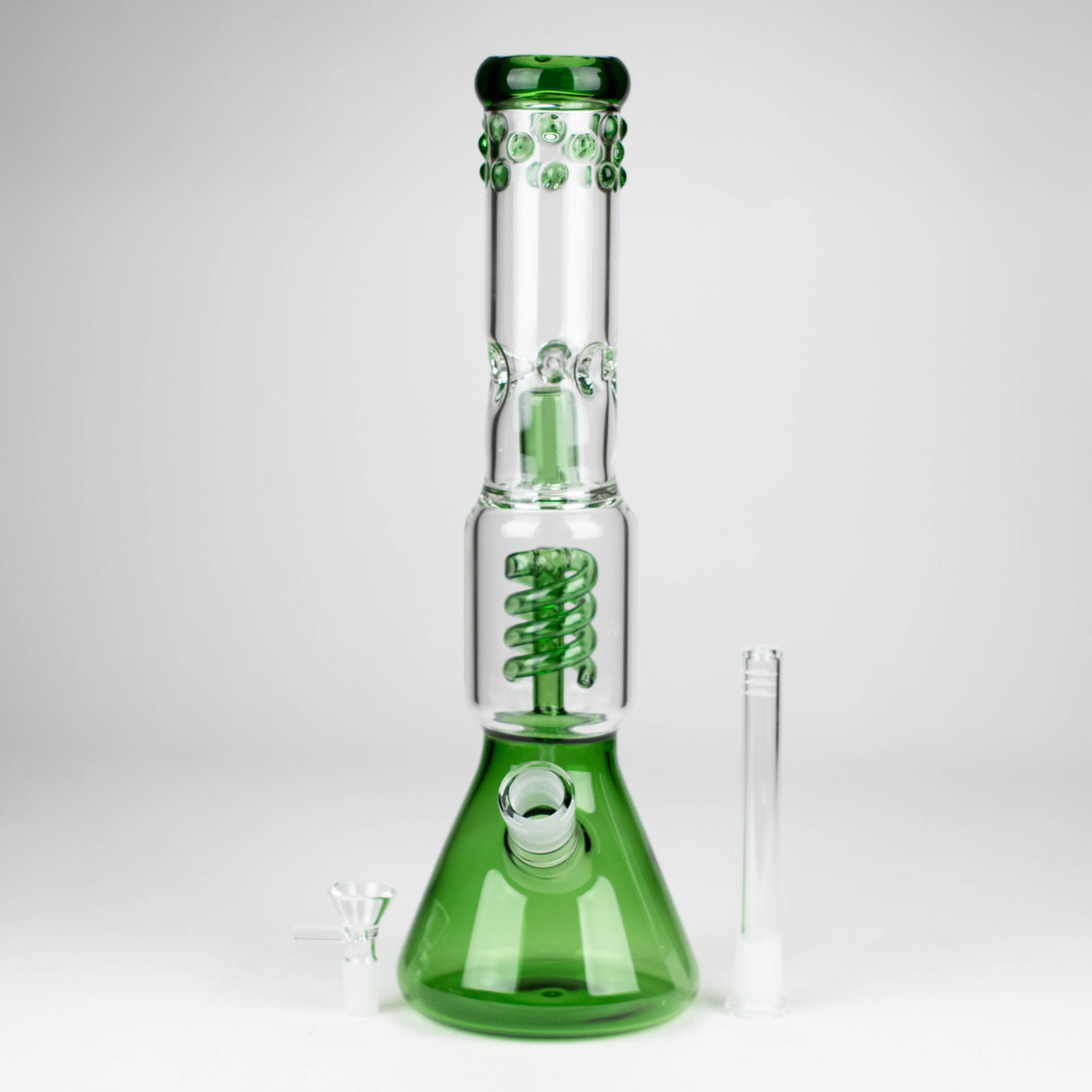 Z14" Color accented 7 mm glass water bong Glass Bong 777 Smoke