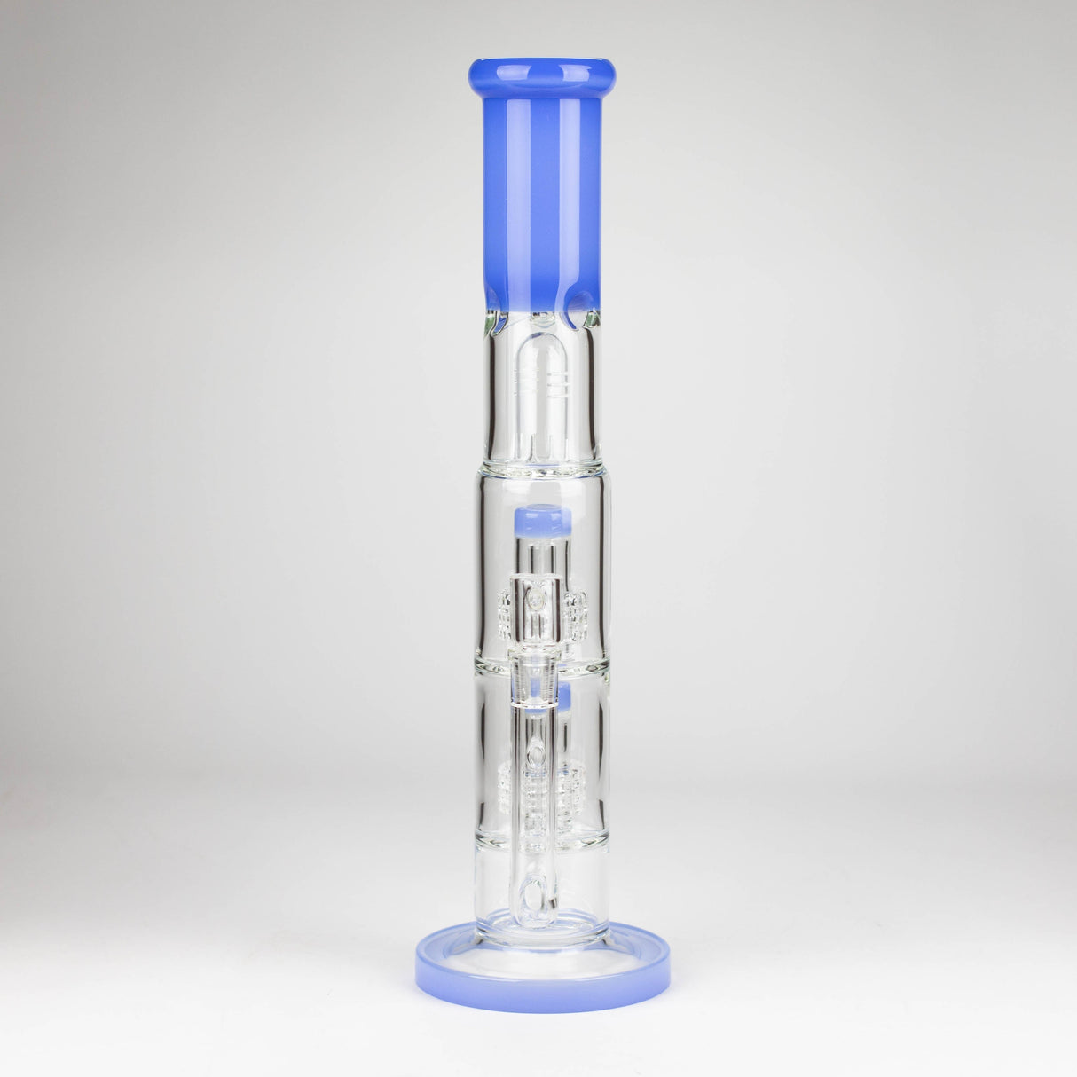 Z16" Color accented Double Diffuser Rig Glass Rig 777 Smoke