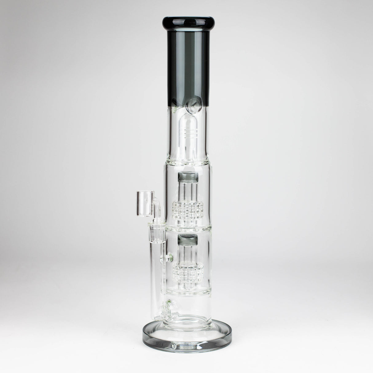 Z16" Color accented Double Diffuser Rig Glass Rig 777 Smoke Smoke