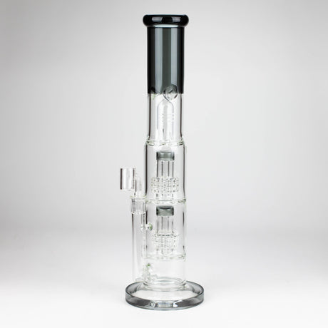Z16" Color accented Double Diffuser Rig Glass Rig 777 Smoke Smoke