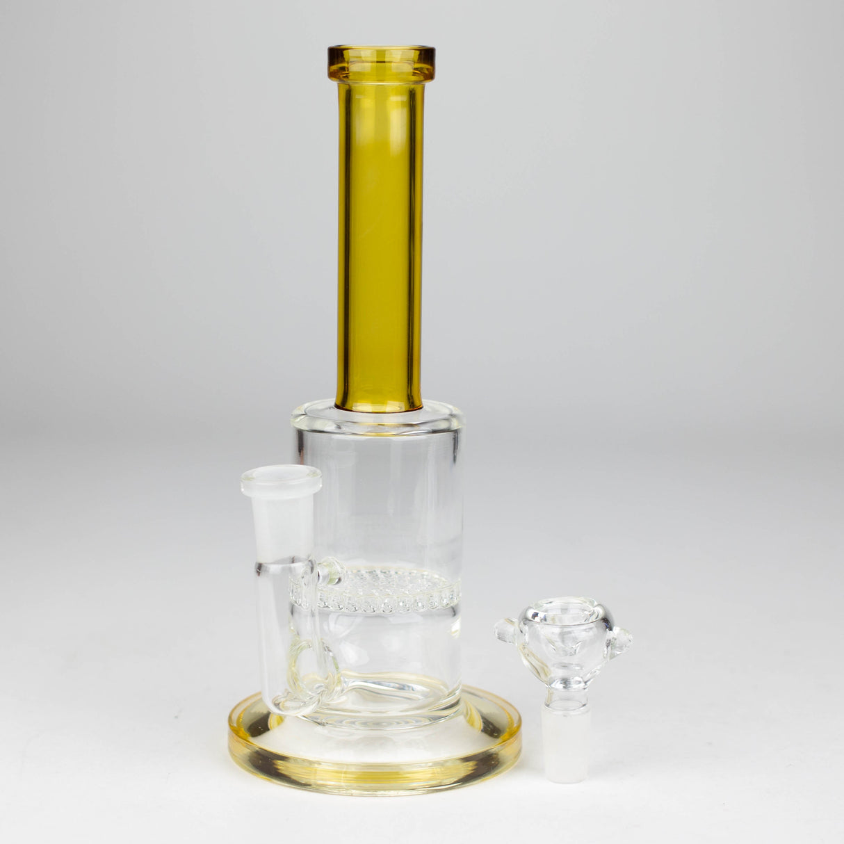 8" Glass bong with Honeycomb diffuser Glass Bong Bongzie Smokes