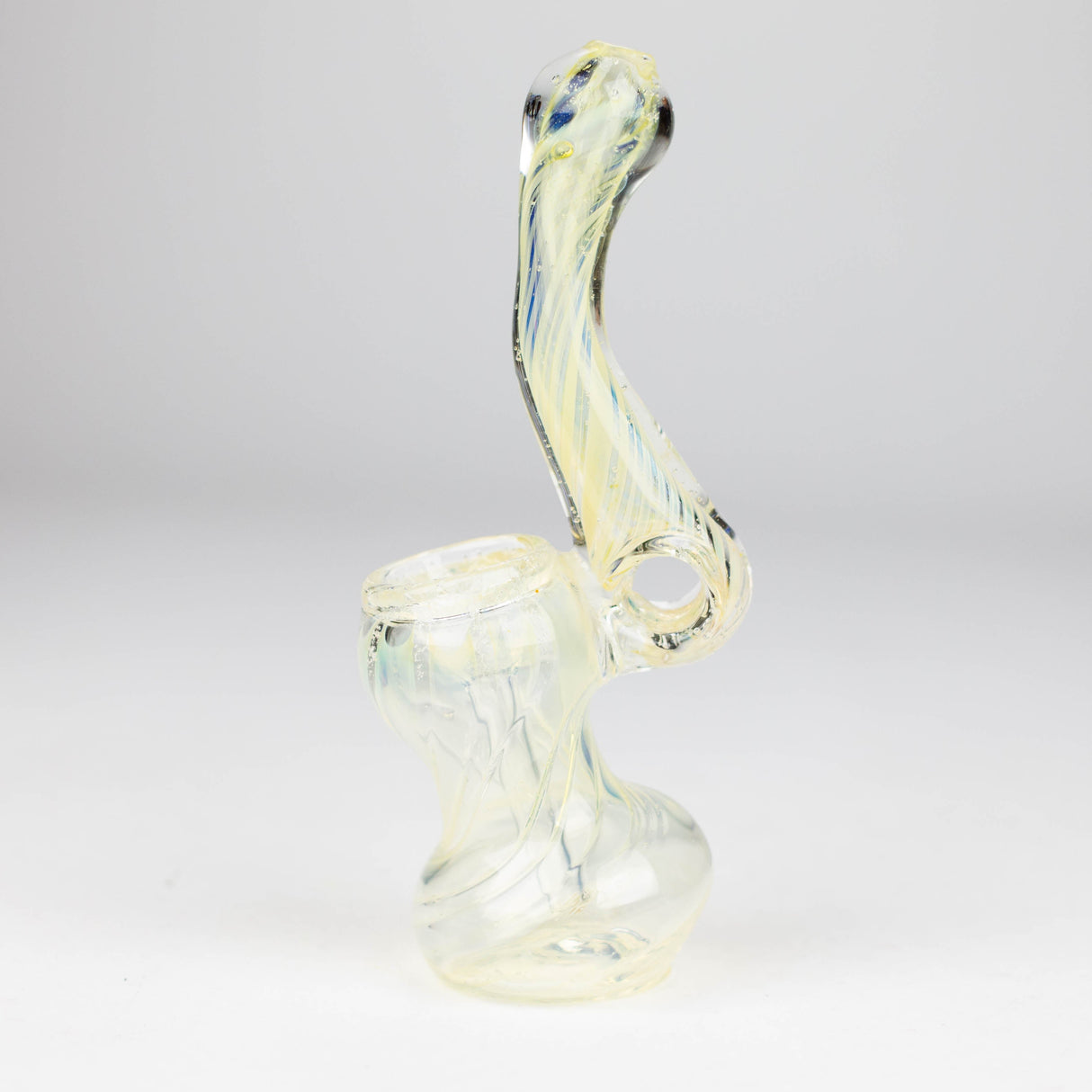 6" Single chamber Bubbler Glass Pipe Bongzie Smokes