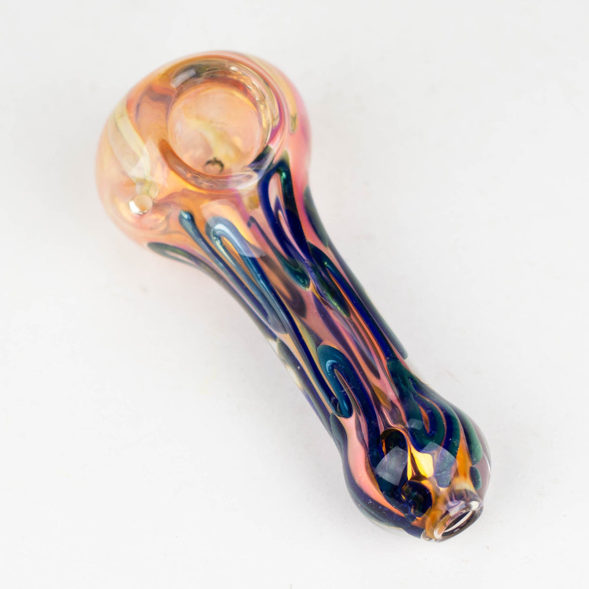 5'' Gold Fuming Pipe-Pack of 2 Glass Pipe Bongzie Smokes