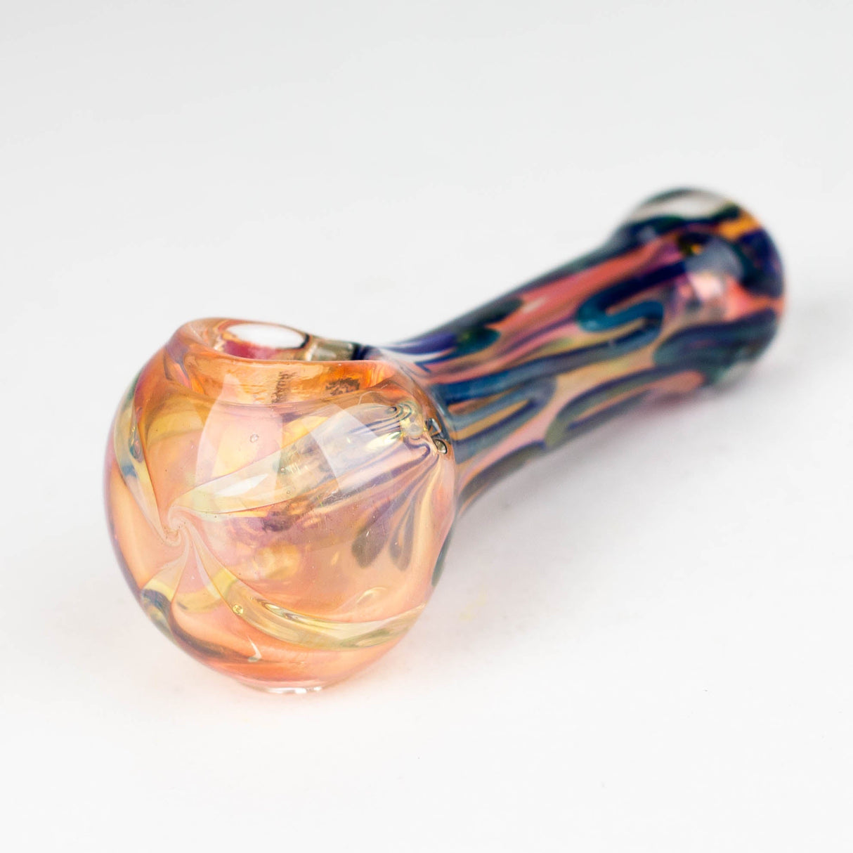 5'' Gold Fuming Pipe-Pack of 2 Glass Pipe Bongzie Smokes