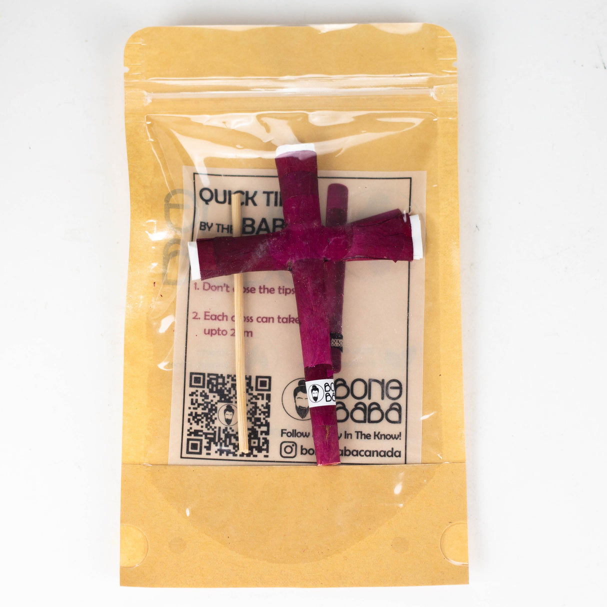 Bong Baba | Red Rose Cross Display of 10 Pre-rolled Cone (Display Pack) Bong Baba