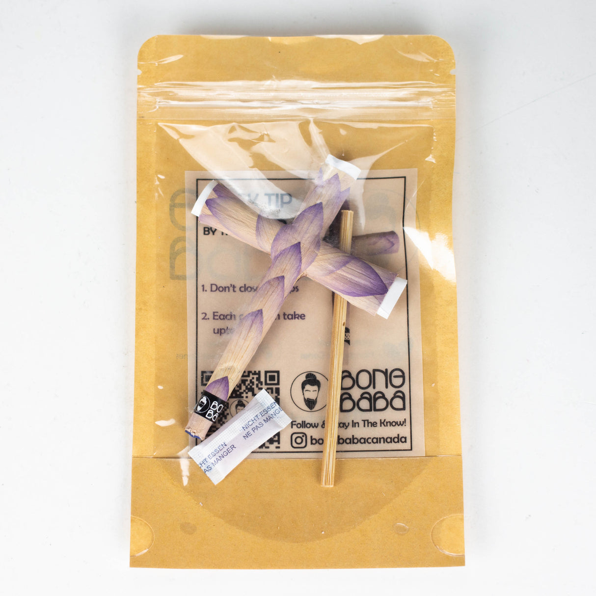 Bong Baba | Blue Lotus Cross Display of 10 Pre-rolled Cone (Display Pack) Bong Baba