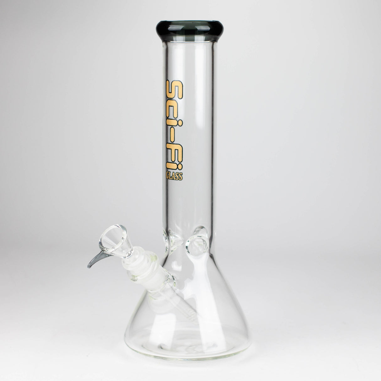 12" 7mm Beaker Glass Bong Glass Bong Super Supplys Inc T-Black