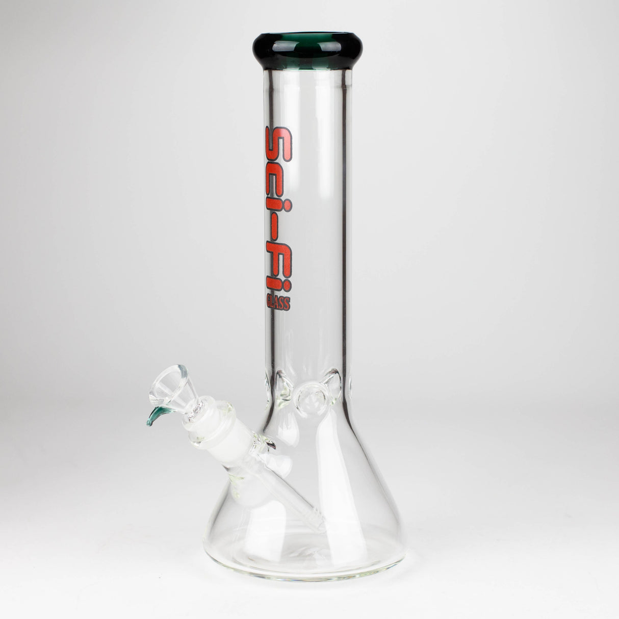 12" 7mm Beaker Glass Bong Glass Bong Super Supplys Inc Lake Green