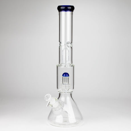 Z16" Color accented 7 mm glass water bong With Dffiuser Glass Bong 777 Smoke Blue