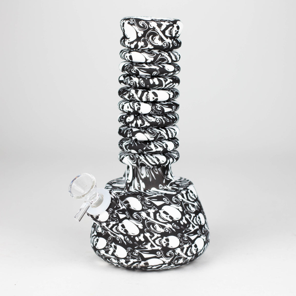 Z9"-15" extendable silicone water bong Resin · Silicone · Plastic Bong 777 Smoke Pattern 1