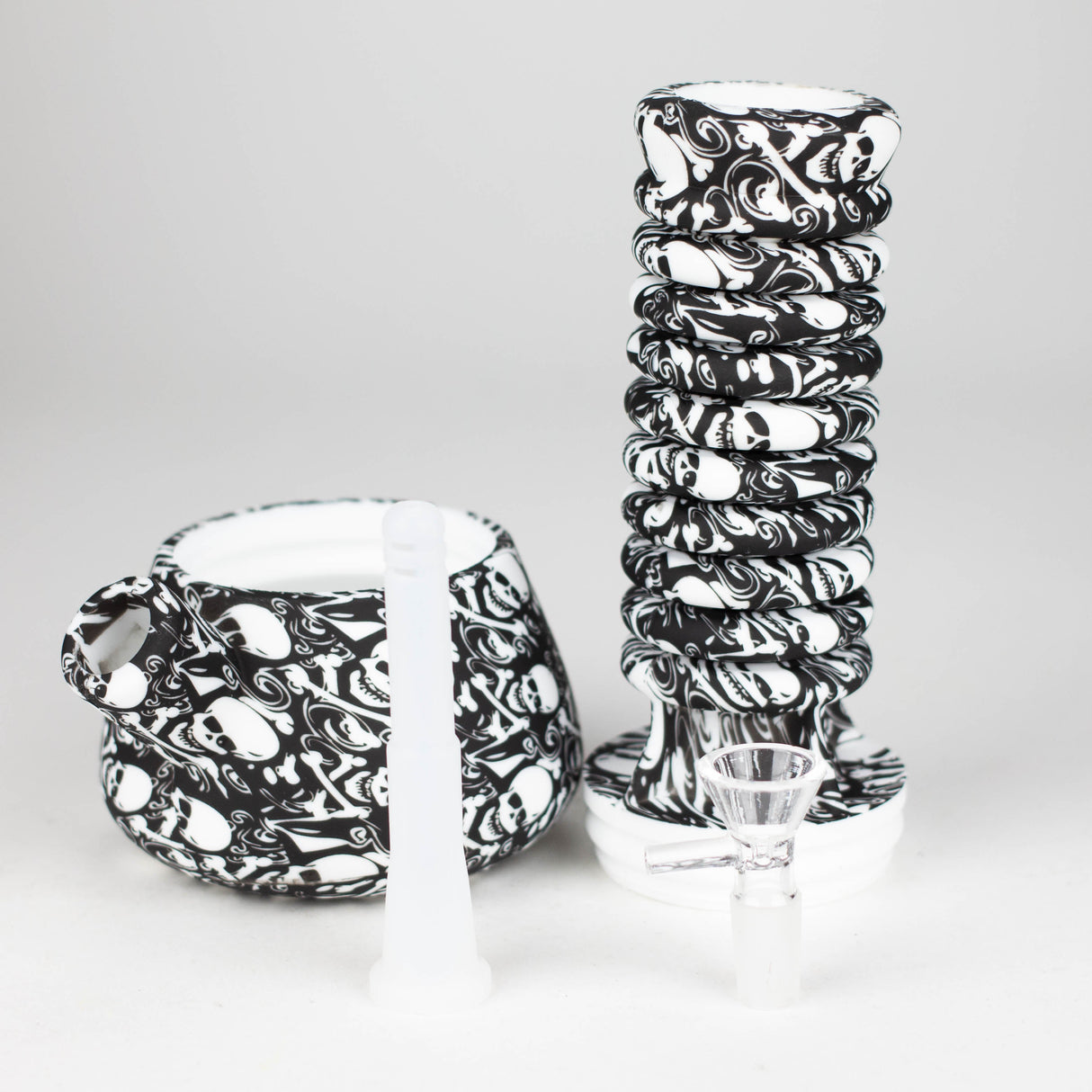 Z9"-15" extendable silicone water bong Resin · Silicone · Plastic Bong 777 Smoke