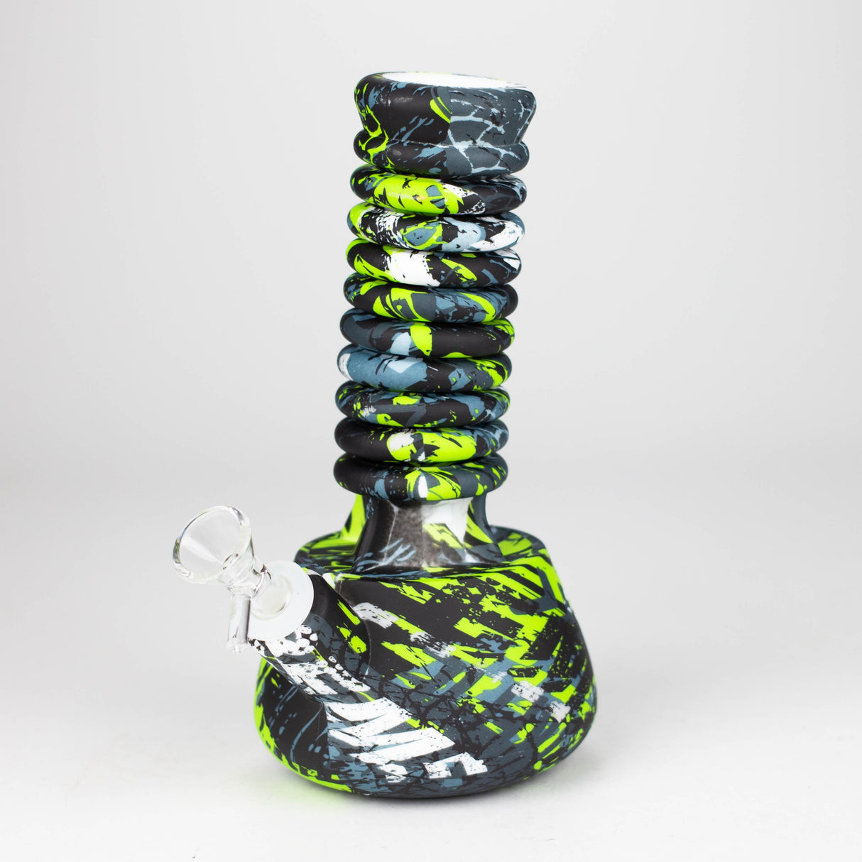 Z9"-15" extendable silicone water bong Resin · Silicone · Plastic Bong 777 Smoke Pattern 5