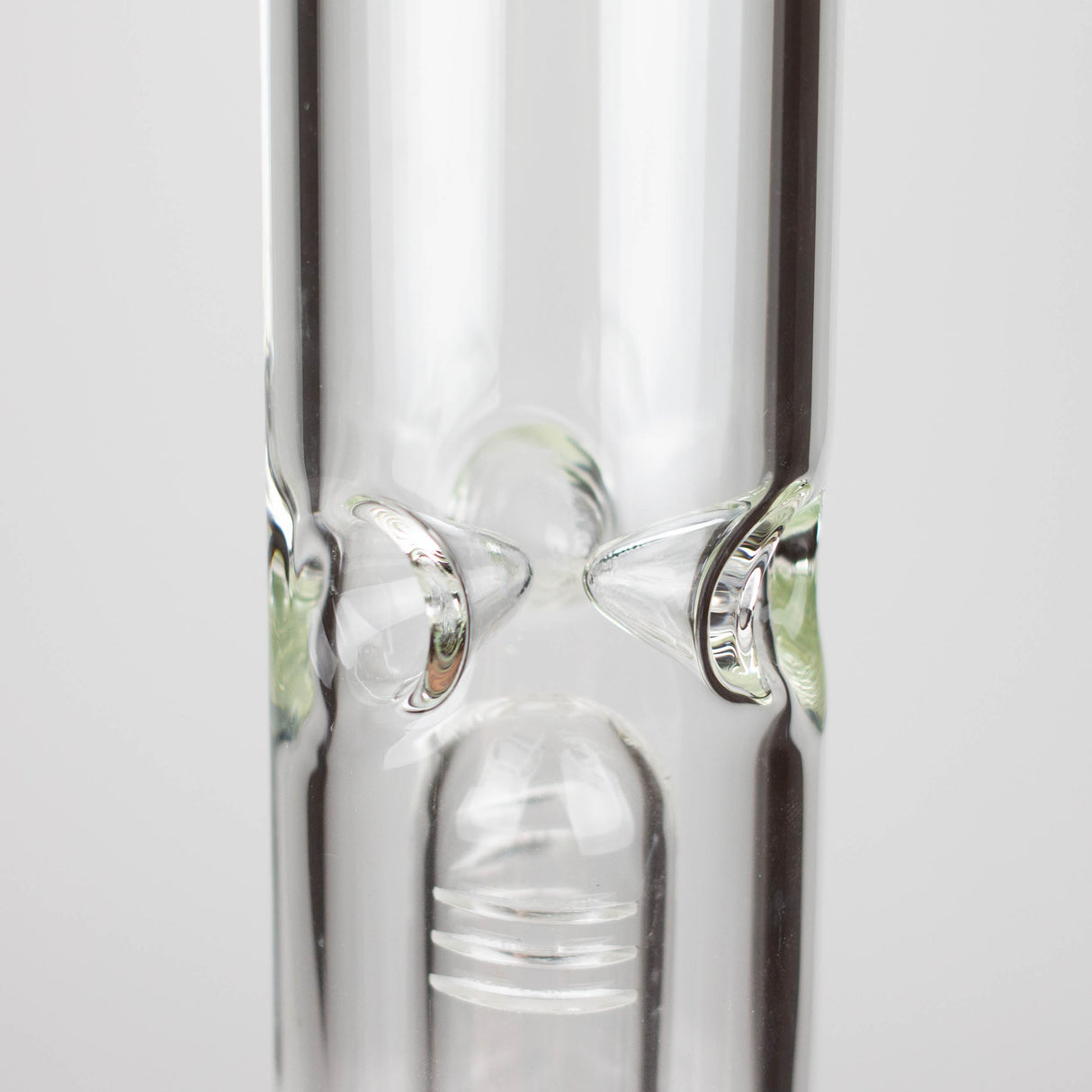 Z16" Color accented 7 mm glass water bong With Dffiuser Glass Bong 777 Smoke