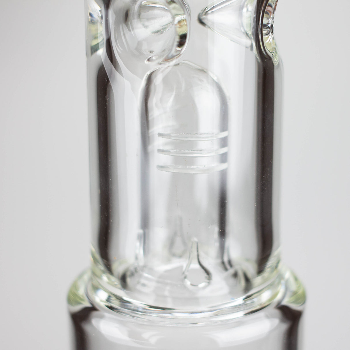 Z16" Color accented 7 mm glass water bong With Dffiuser Glass Bong 777 Smoke