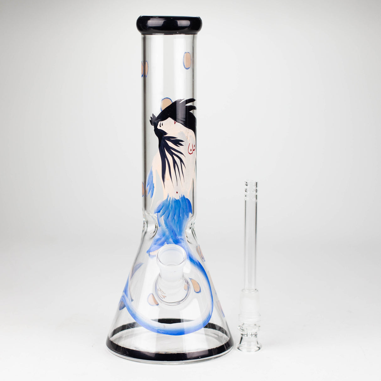 12" MERMAID BEAKER GLASS BONG Glass Bong Bongzie Smokes