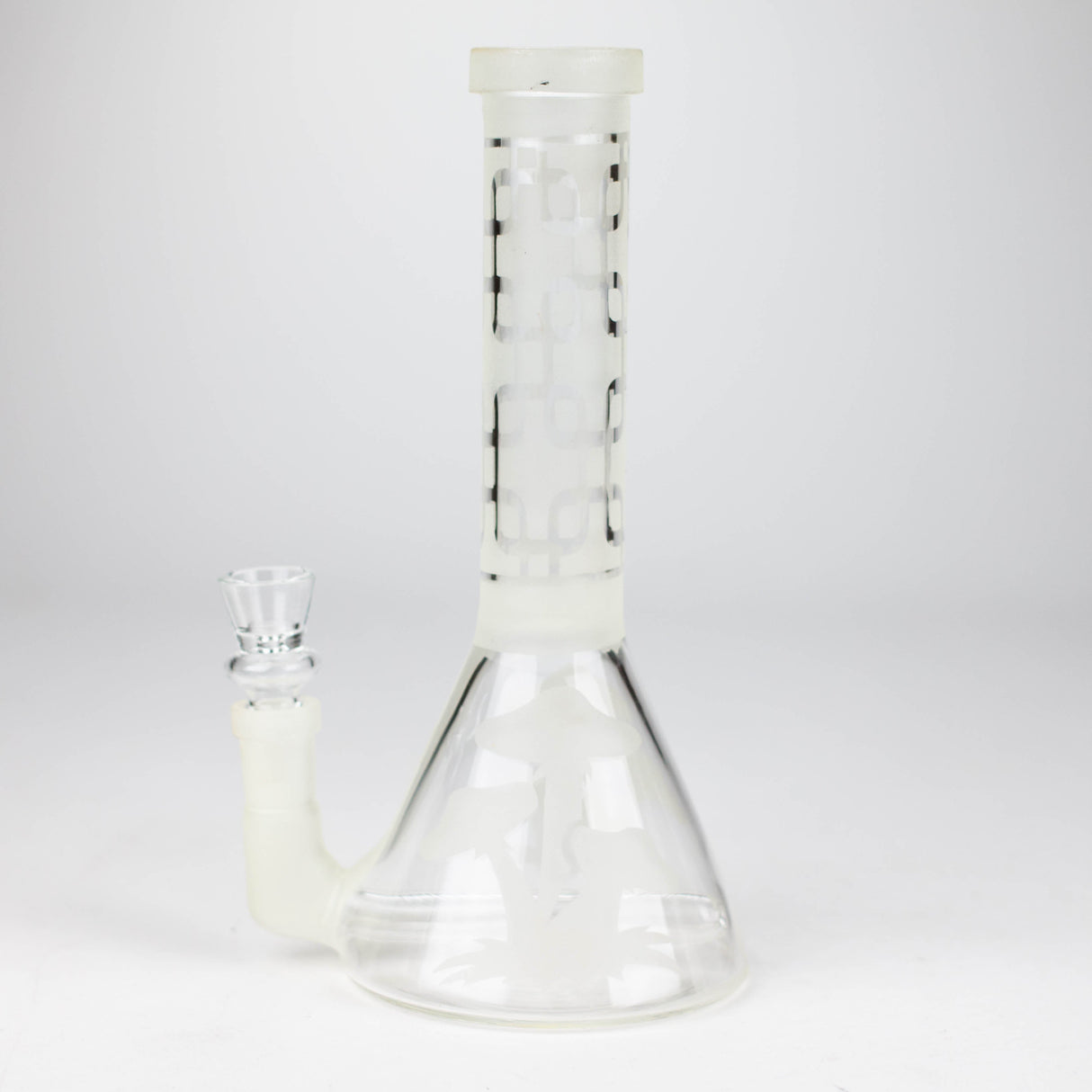 8" GLOW IN DARK BEAKER GLASS BONG Glass Bong Bongzie Smokes