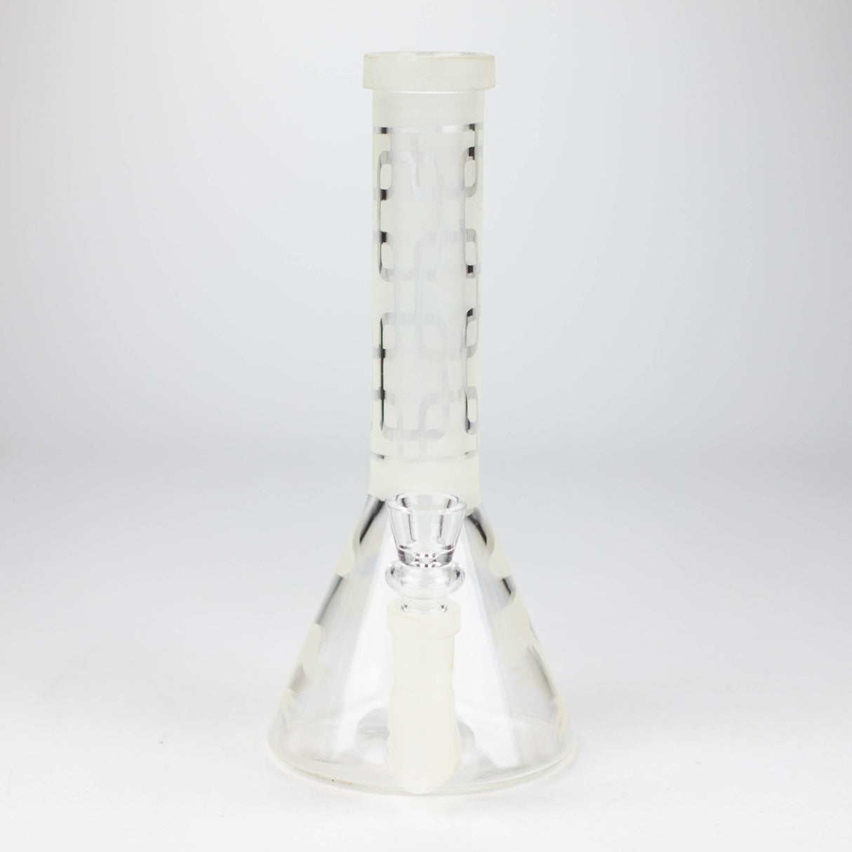 8" GLOW IN DARK BEAKER GLASS BONG Glass Bong Bongzie Smokes