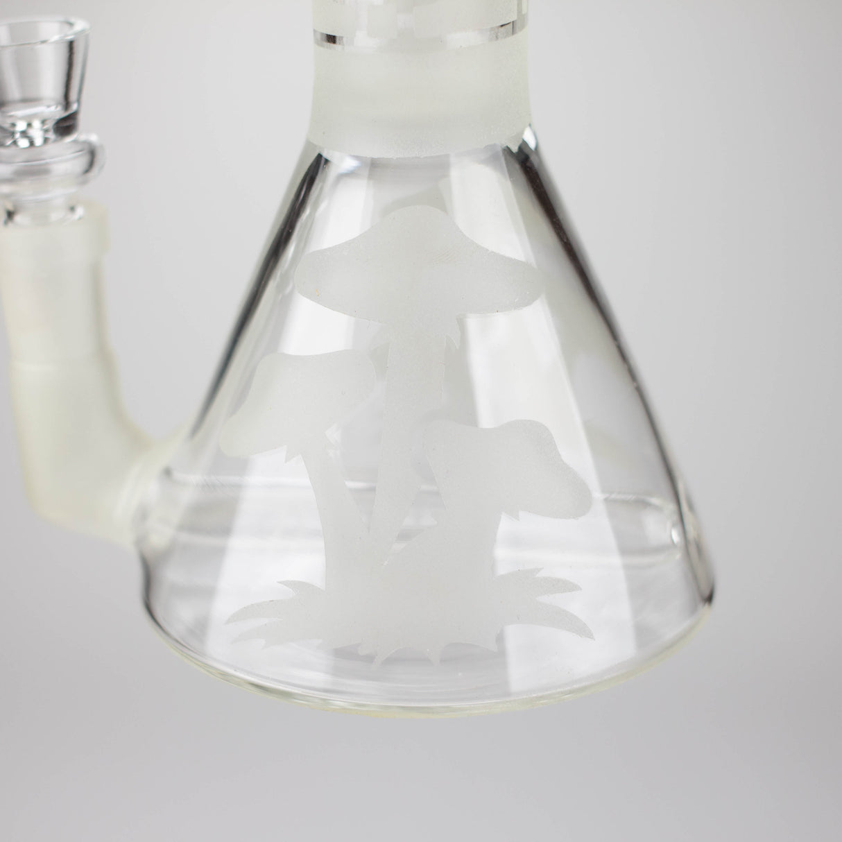 8" GLOW IN DARK BEAKER GLASS BONG Glass Bong Bongzie Smokes