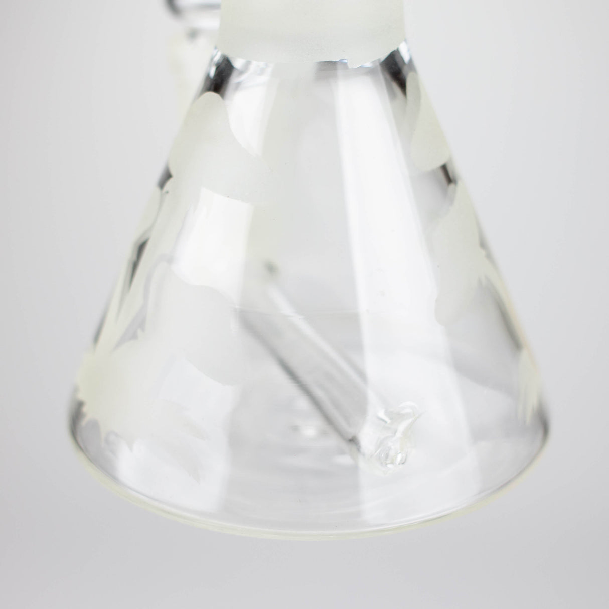 8" GLOW IN DARK BEAKER GLASS BONG Glass Bong Bongzie Smokes